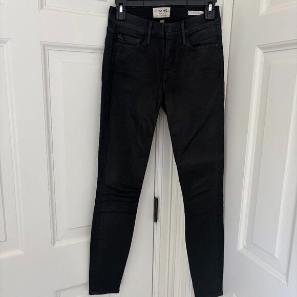 Frame Le Skinny de Jeanne Noir Coated - Picture 3 of 6